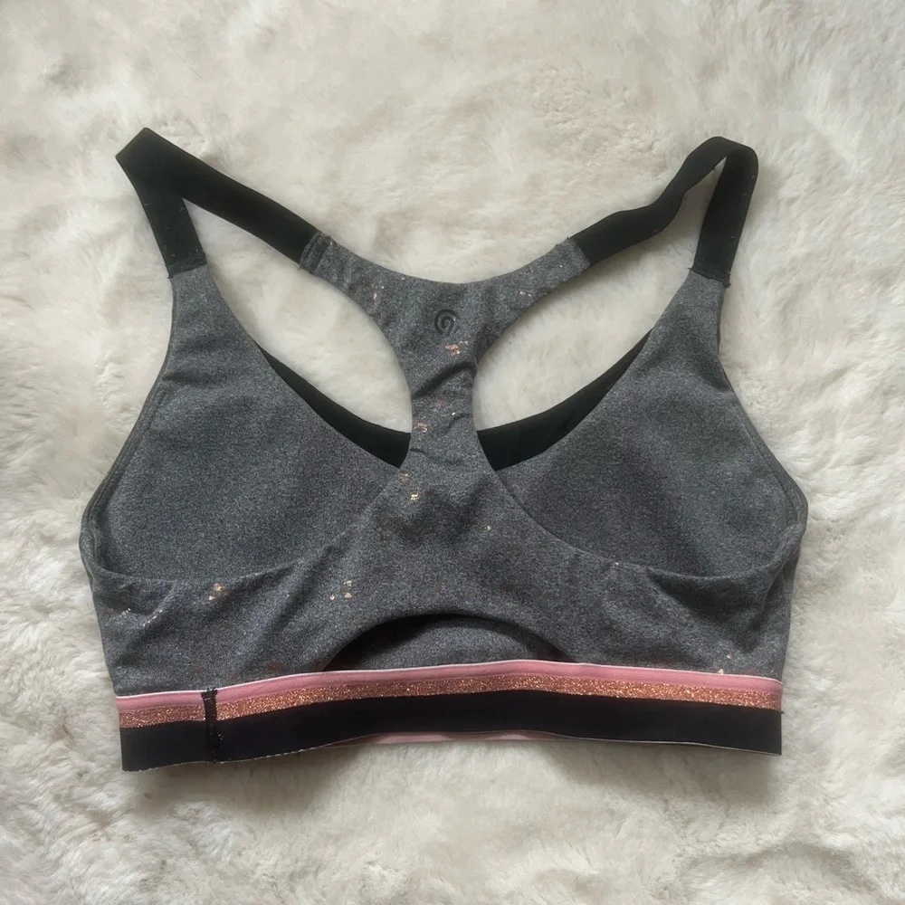 C9 Champion Rose Gold Splatter Mesh Detail Medium Support Sports Bra S - Picture 3 of 6